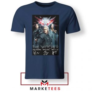 The Witcher Main Characters Navy Tshirt