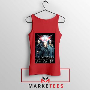 The Witcher Main Characters Red Tank Top