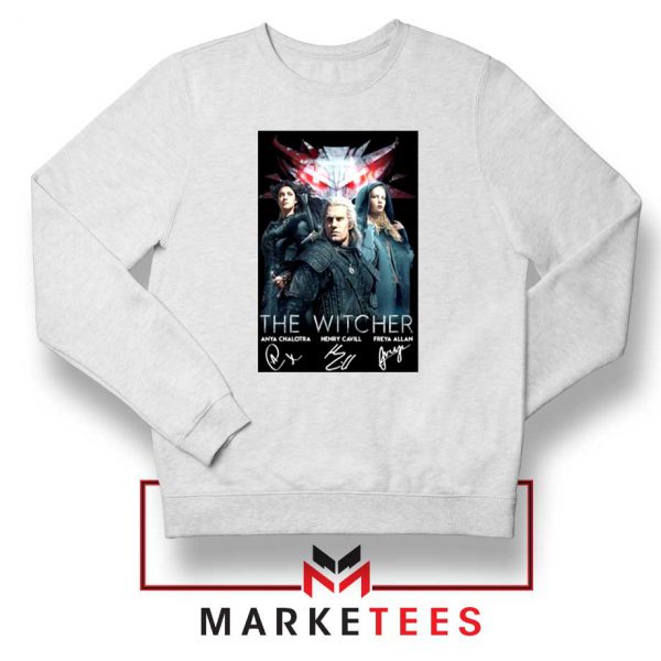 The Witcher Main Characters White Sweater