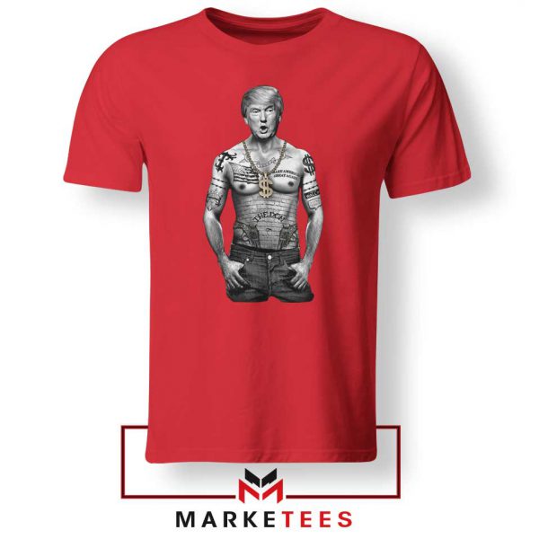 Trump Gangster Red Tee Shirt