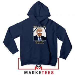 Trump Troll Level God Navy Hoodie