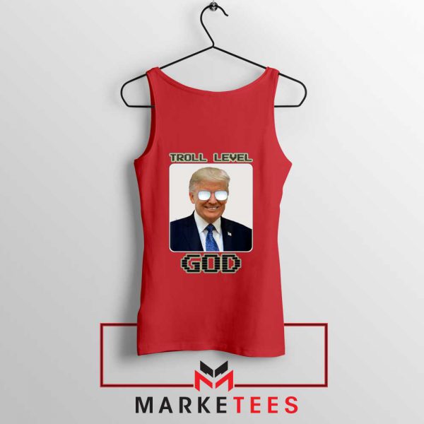 Trump Troll Level God Red Tank Top