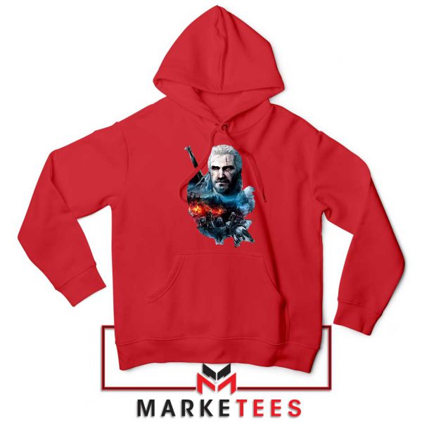 Witcher 3 Into The Fire Red Hoodie