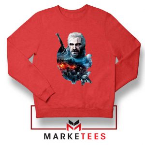 Witcher 3 Into The Fire Red Sweater