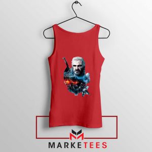 Witcher 3 Into The Fire Red Tank Top