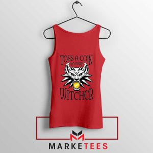 Witcher Logo Red Tank Top