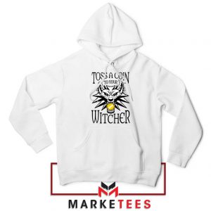 Witcher Logo White Hoodie