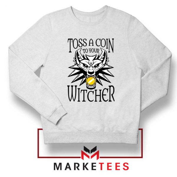 Witcher Logo White Sweater