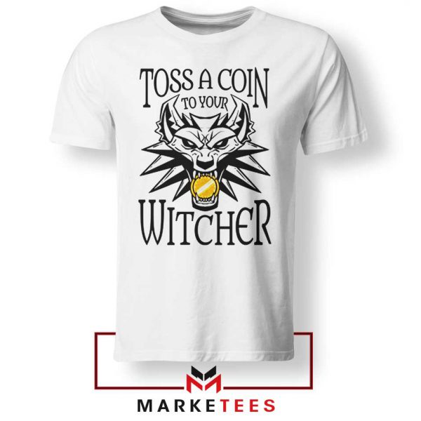 Witcher Logo White Tee Shirt