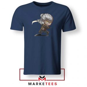 Witcher Rise of The White Wolf Navy Tee