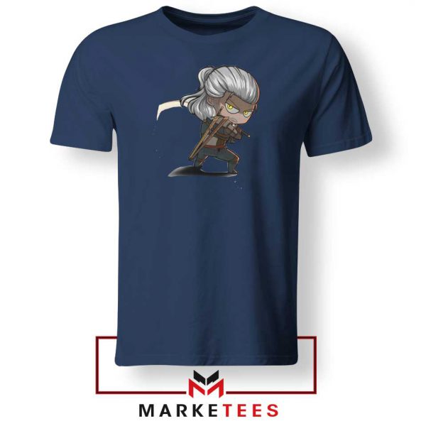 Witcher Rise of The White Wolf Navy Tee
