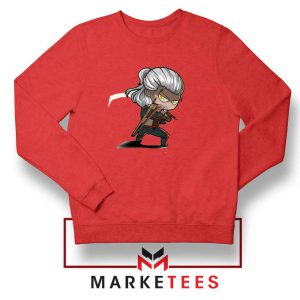 Witcher Rise of The White Wolf Red Sweater