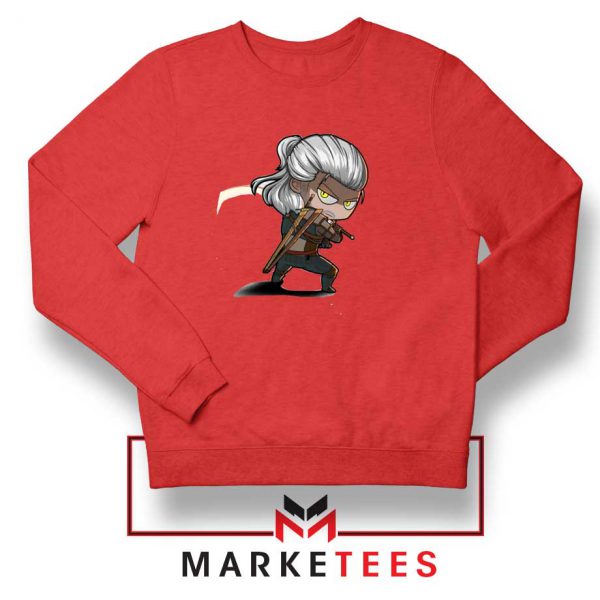 Witcher Rise of The White Wolf Red Sweater