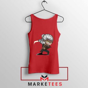Witcher Rise of The White Wolf RedTank Top