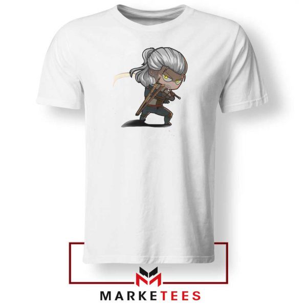 Witcher Rise of The White Wolf White Tee