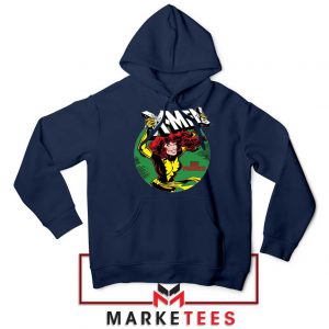 X Men Defeated Navy Hoodie