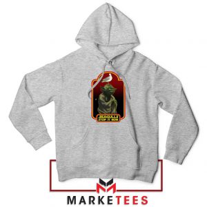 Yoda Seagull Stop It Now Grey Hoodie