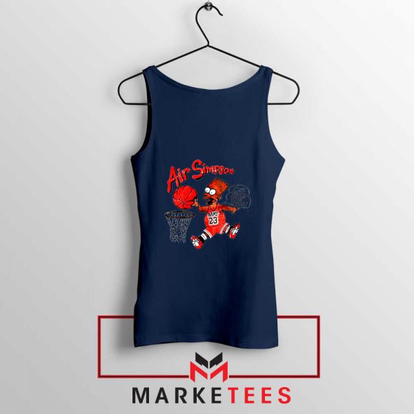 Air Bart Simpson Navy Tank Top