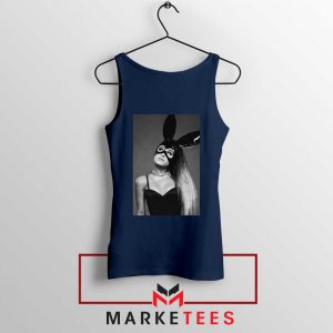 Ariana Grande Dangerous Woman Navy Blue Tank Top