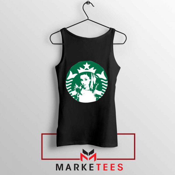 Ariana Grande Music Black Tank Top