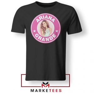 Ariana Grande Pink Starbucks Tee Shirt