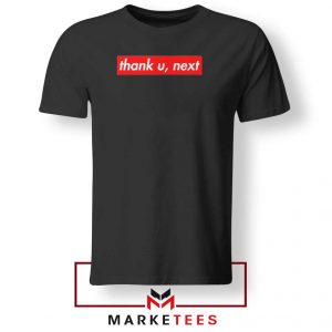 Ariana Grande Thank U Next Lyrics Black Tee Shirt