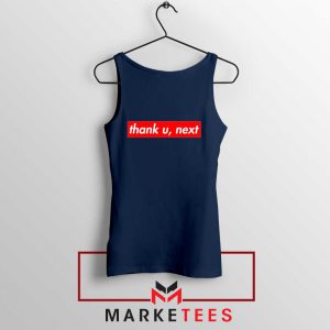 Ariana Grande Thank U Next Lyrics Navy Blue Tank Top