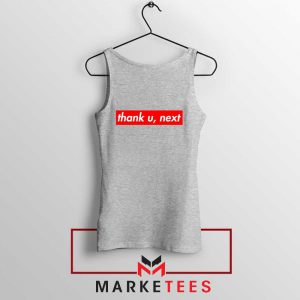 Ariana Grande Thank U Next Lyrics Sport Grey Tank Top