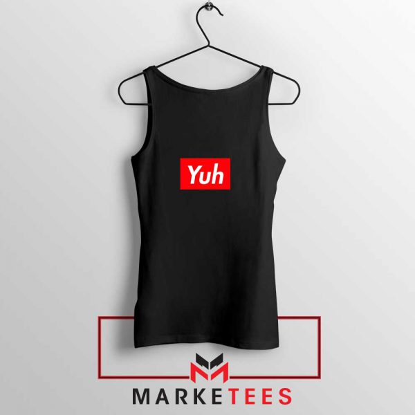 Ariana Grande Yuh Music Black Tank Top