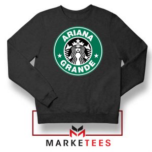 Ariana Starbucks Parody Black Sweatshirt