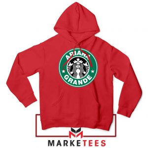 Ariana Starbucks Parody Red Hoodie