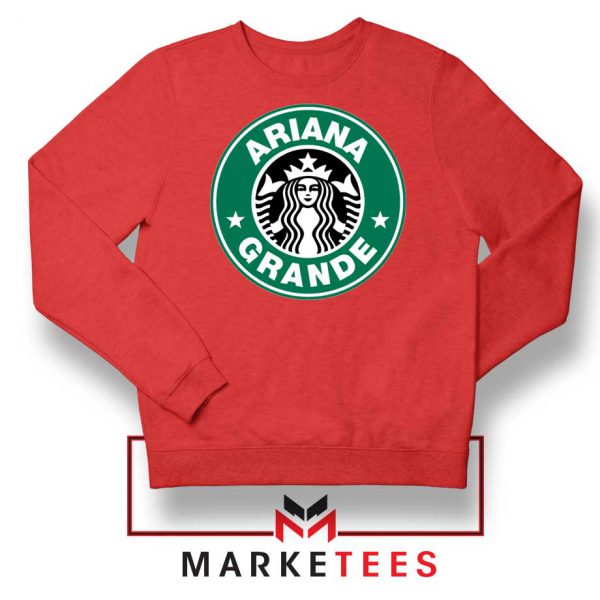 Ariana Starbucks Parody Red Sweatshirt