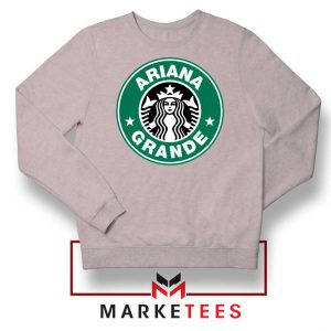 Ariana Starbucks Parody Sport Grey Sweatshirt