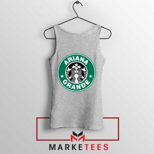 Ariana Starbucks Parody Sport Grey Tank Top