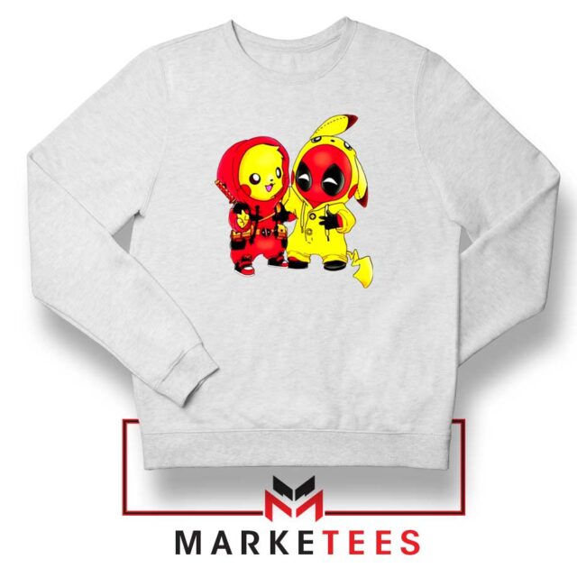 Baby Pikachu And Deadpool Sweater Funny Pokemon Sweatshirts
