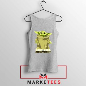 Baby Yoda Size Matters Not Sport Grey Tank Top