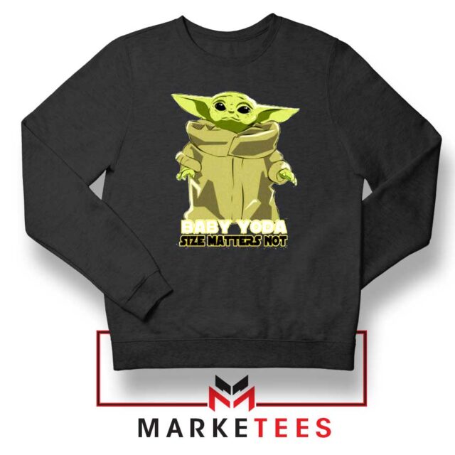 New 1 Baby Yoda Size Matters Not Sweater The Mandalorian