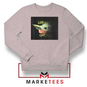 Baby Yoda Unknown Species Sport Grey Sweater