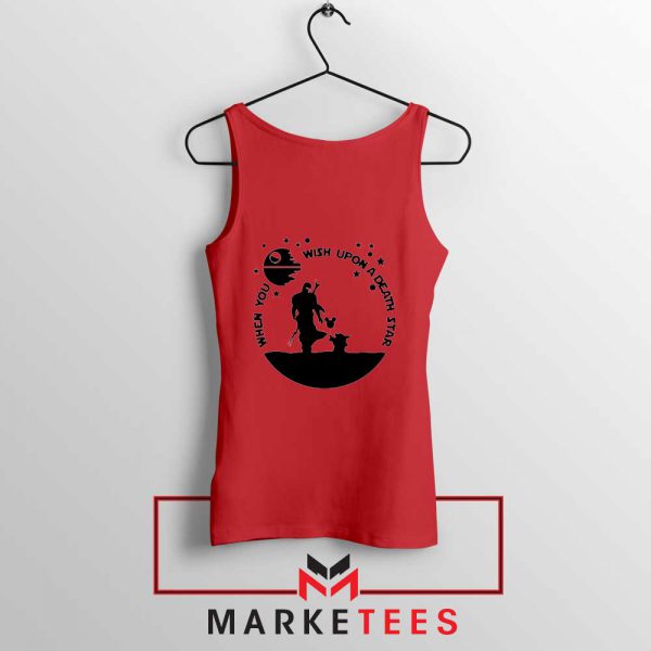 Baby Yoda and The Mandalorian Red Tank Top