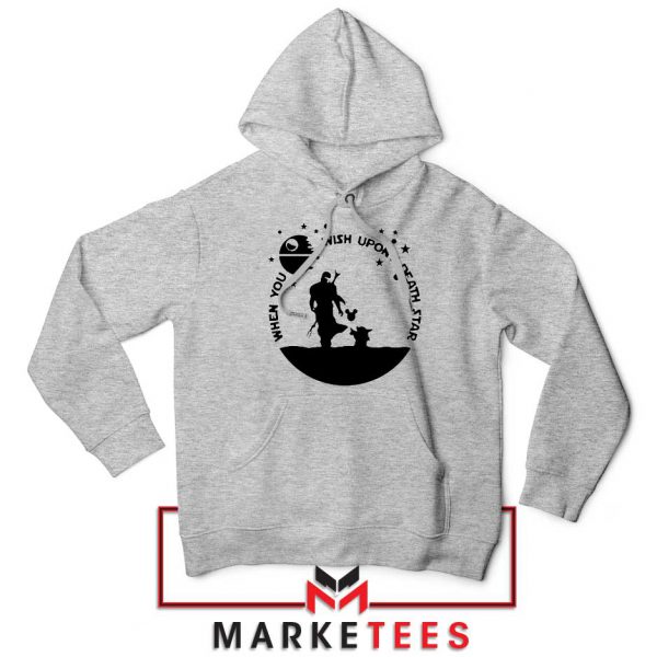 Baby Yoda and The Mandalorian Sport Grey Hoodie