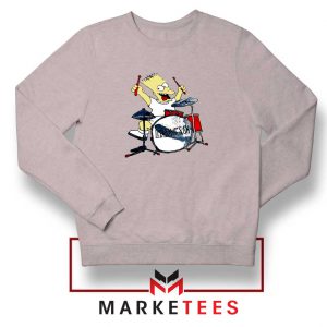 Bart Plays The Drums Grey Sweatshirt