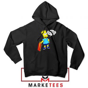 Bart Simpson Cartoon Black Hoodie