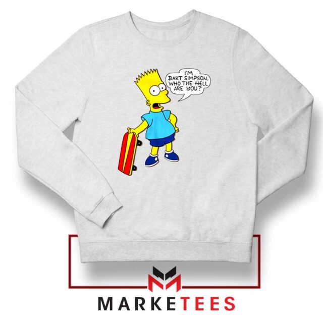 Bart Simpson Cartoon Sweatshirt S-2XL
