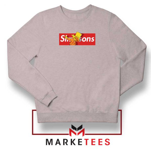 Bart Simpson Dub Supreme Sport Grey Sweater