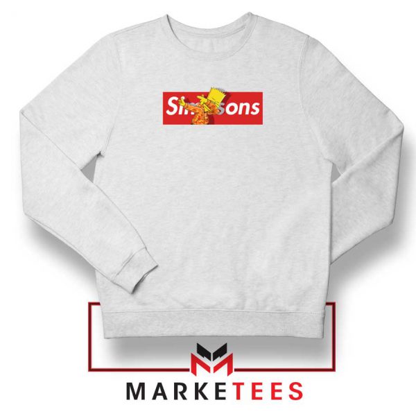 Bart Simpson Dub Supreme White Sweater