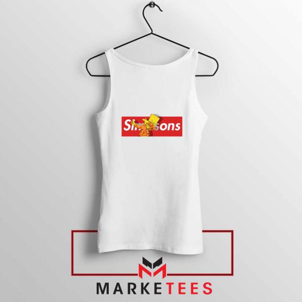 Bart Simpson Dub Supreme White Tank Top