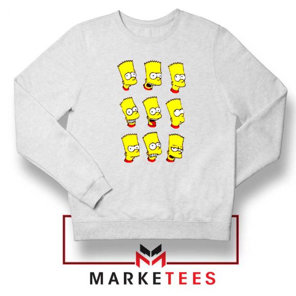 Bart Simpson Face Sweatshirt