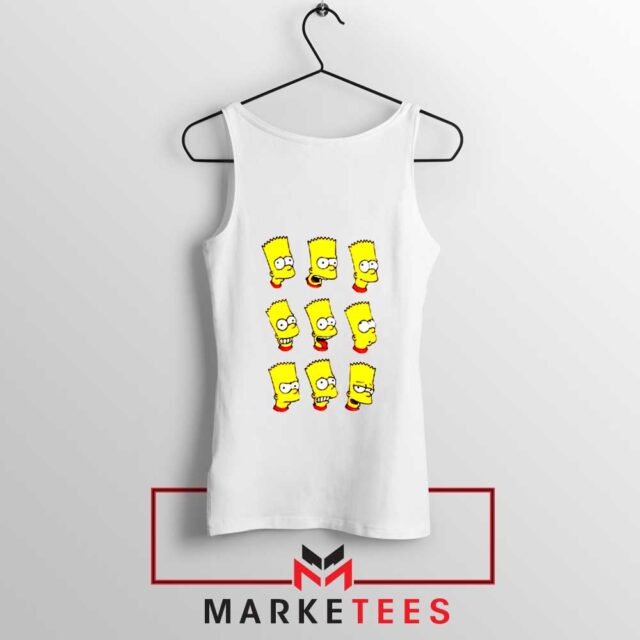 Bart Simpson Face Tank Top Sitcom S-3XL
