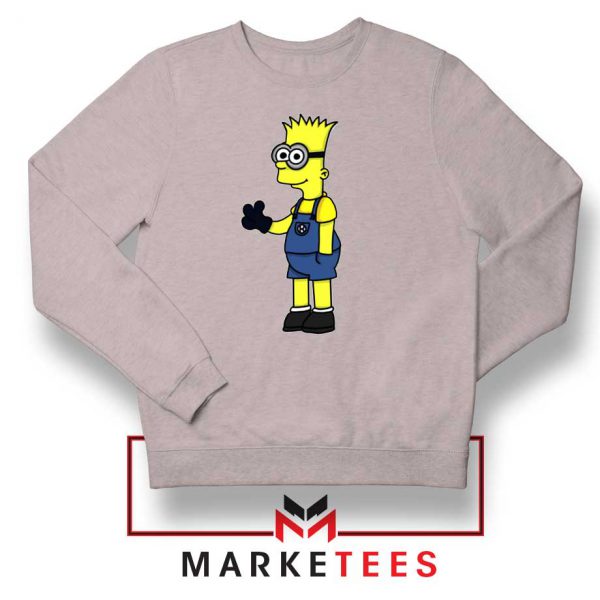 Bart Simpson Minion Sport Grey Sweater