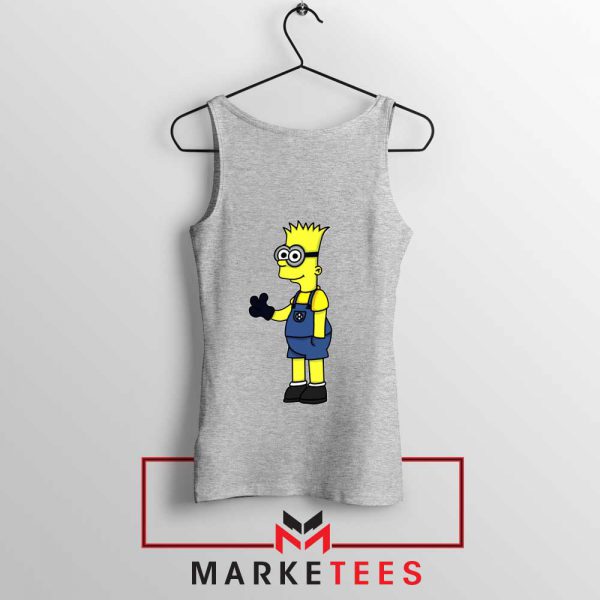 Bart Simpson Minion Sport Grey Tank Top